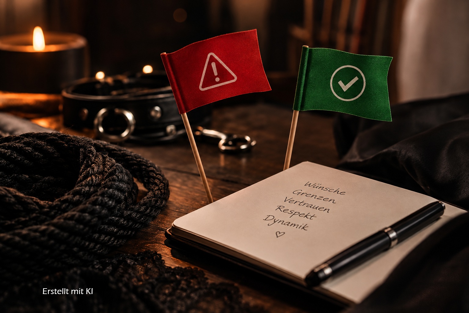 Red Flags und Green Flags im BDSM: Warum es sich lohnt, genauer hinzuschauen